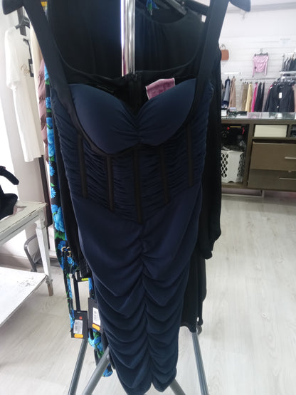 Pinko Radiant abito blu/nero