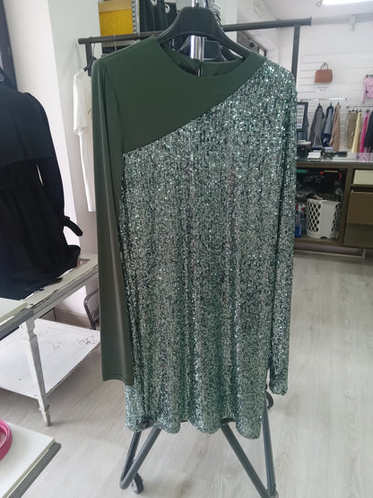 Pinko Alison abito pailettes verse