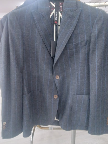 Giacca uomo faag righe azzurre