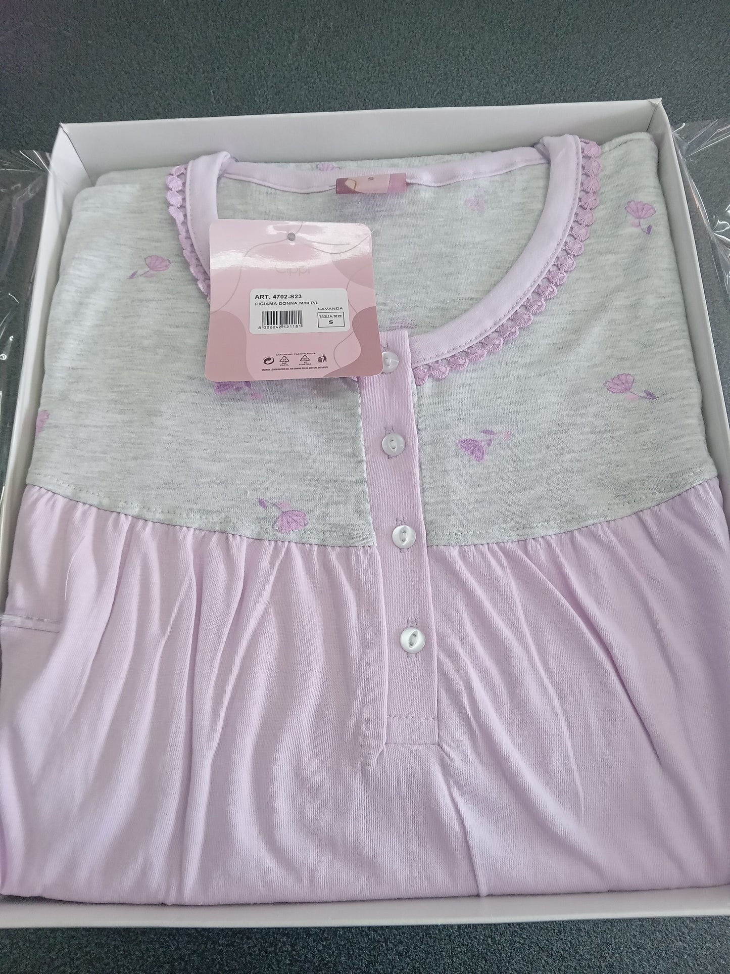 Pigiama donna m/m p/l lavanda CIPPI