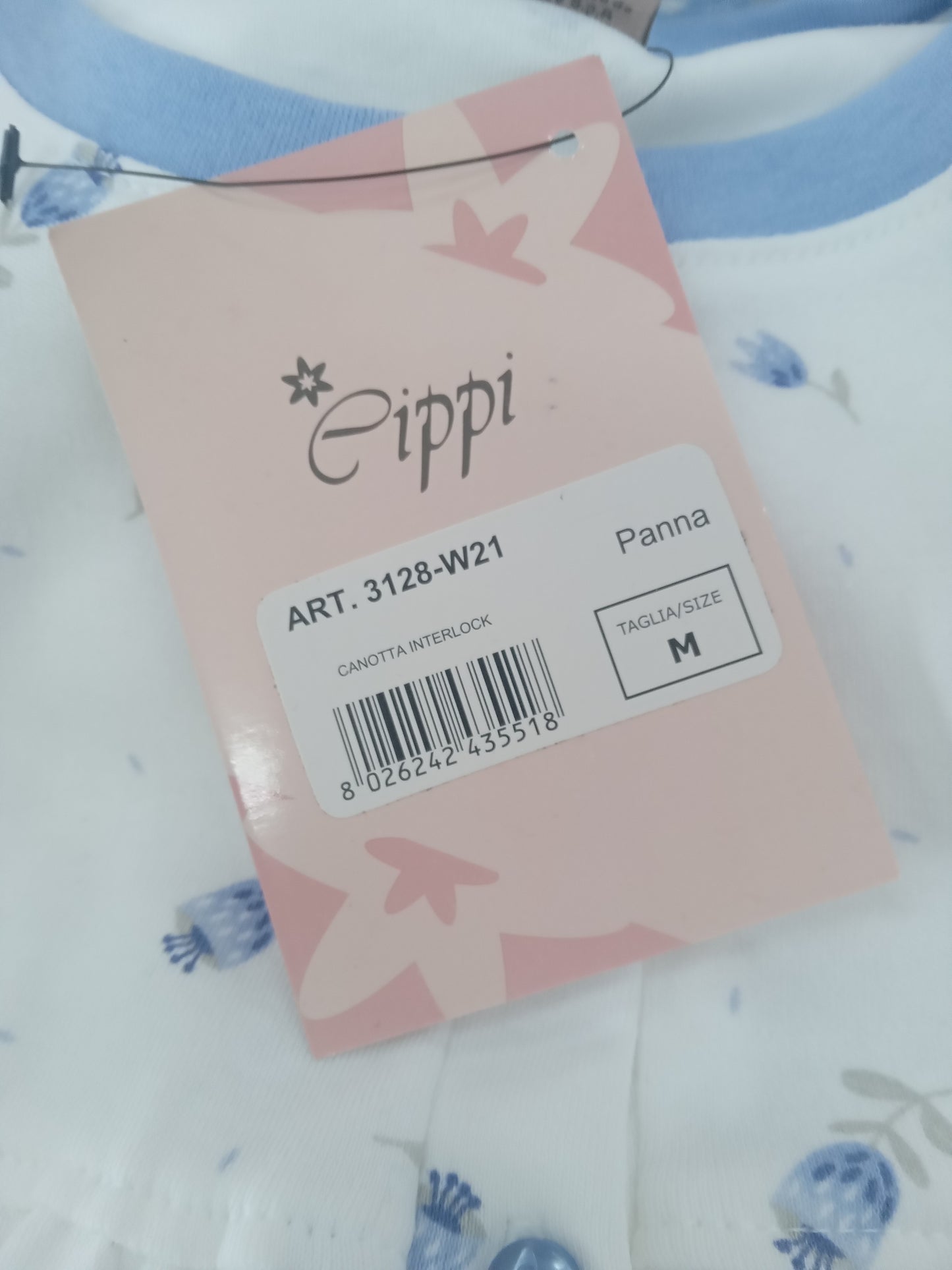 Camicia da notte interlock fiori CIPPI