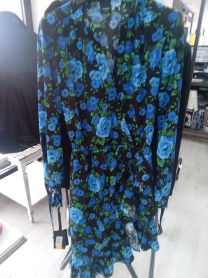 Pinko Alaccia abito crepe stampa floreale