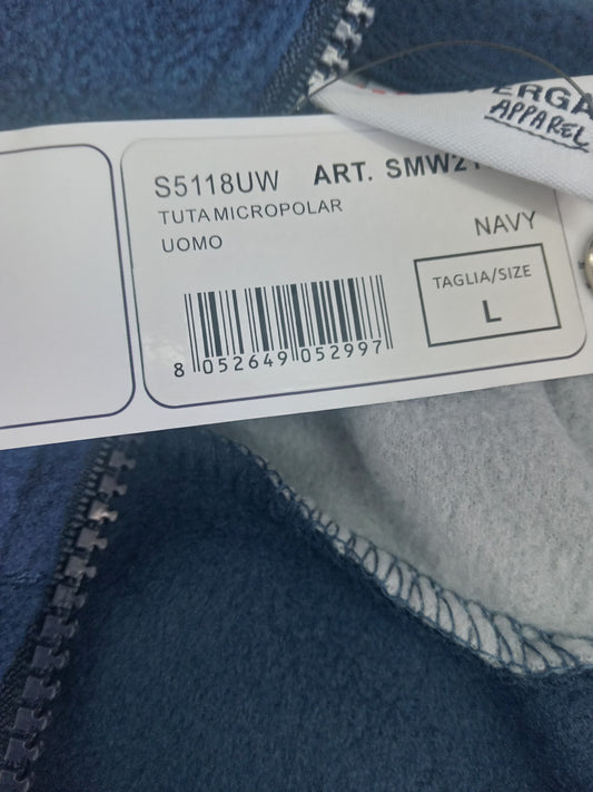 Tuta micropolar uomo Superga Navy