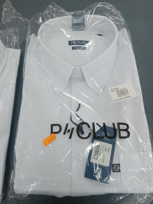 Camicia uomo P CLUB botton down bianca