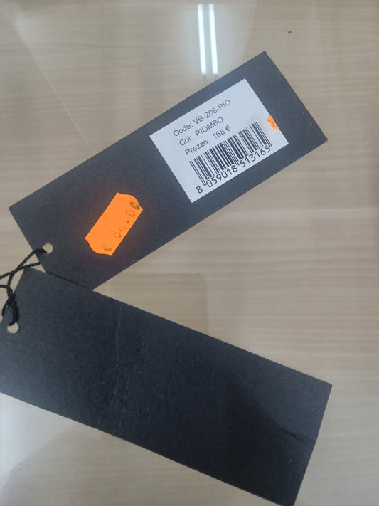 Mini bag V Italia piombo