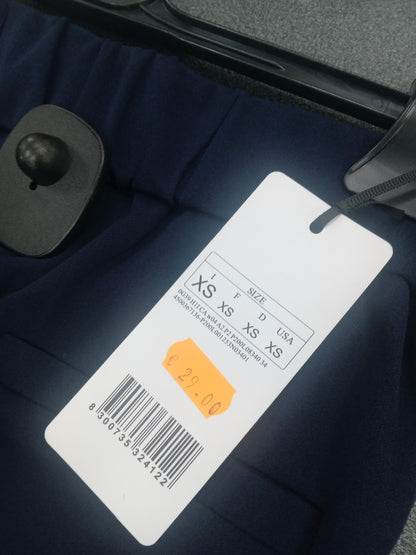 Pantalone blu cropped Fiorella Rubino
