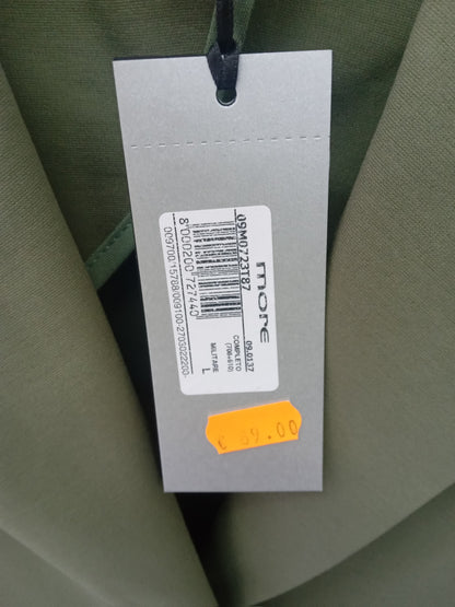 More completo giacca pantalone verde militare