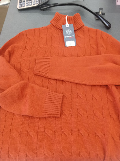 Pullover uomo collo alto CRANBERRY