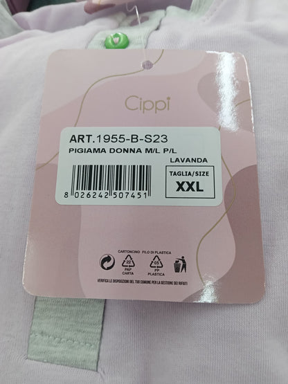 Pigiama donna m/l p/l lavanda CIPPI