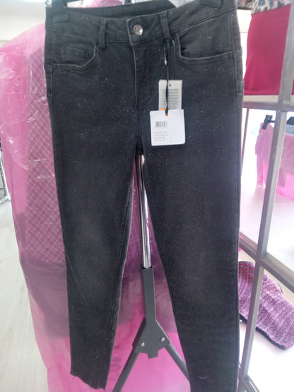 Liu jo denim brillantini nero