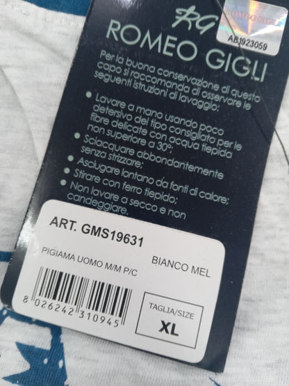Pigiama uomo M/M P/C bianco mel