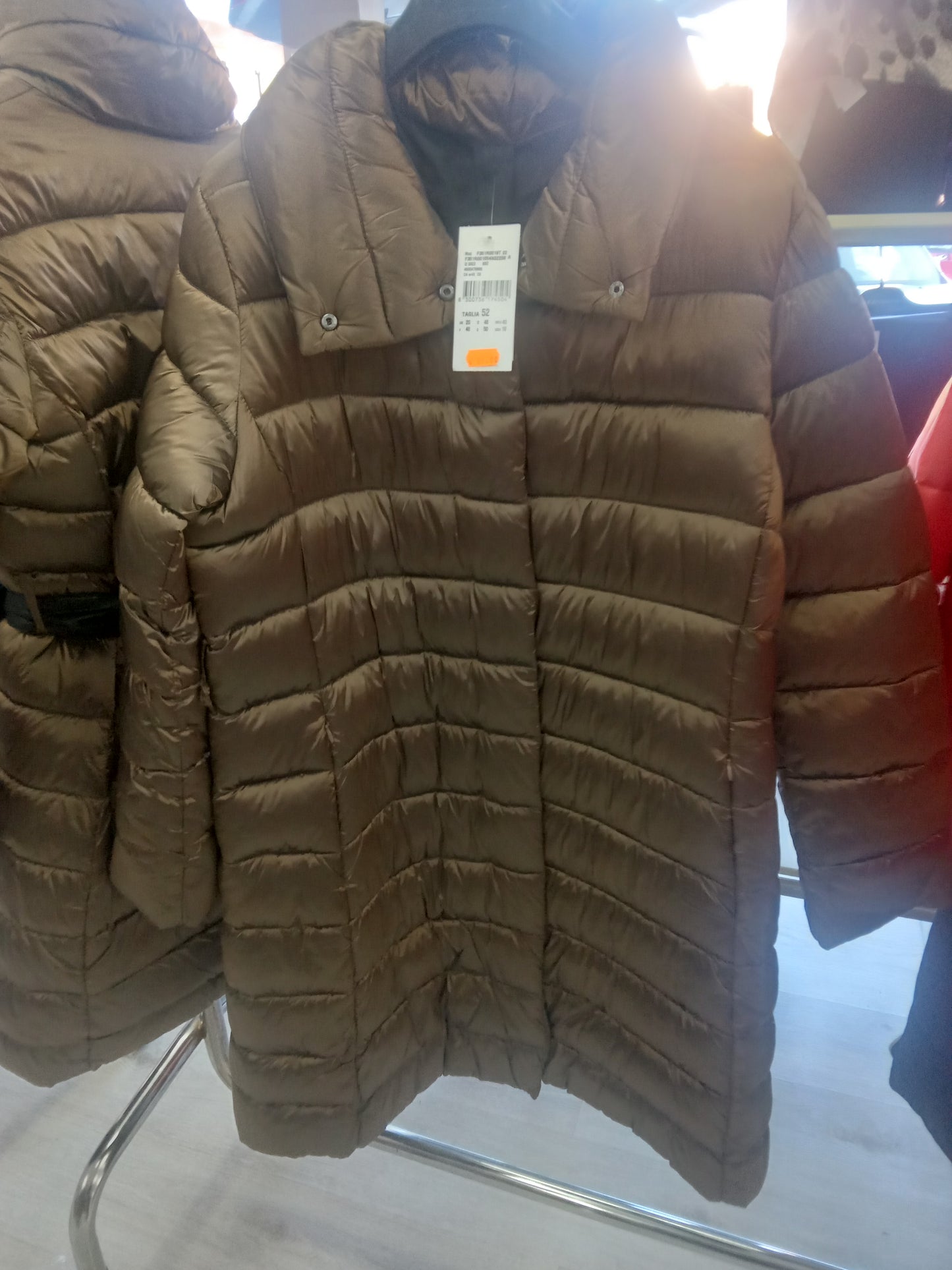 Giubbotto lungo bronzo OLTRE