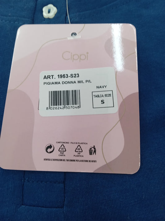Pigiama donna m/l p/l navy CIPPI