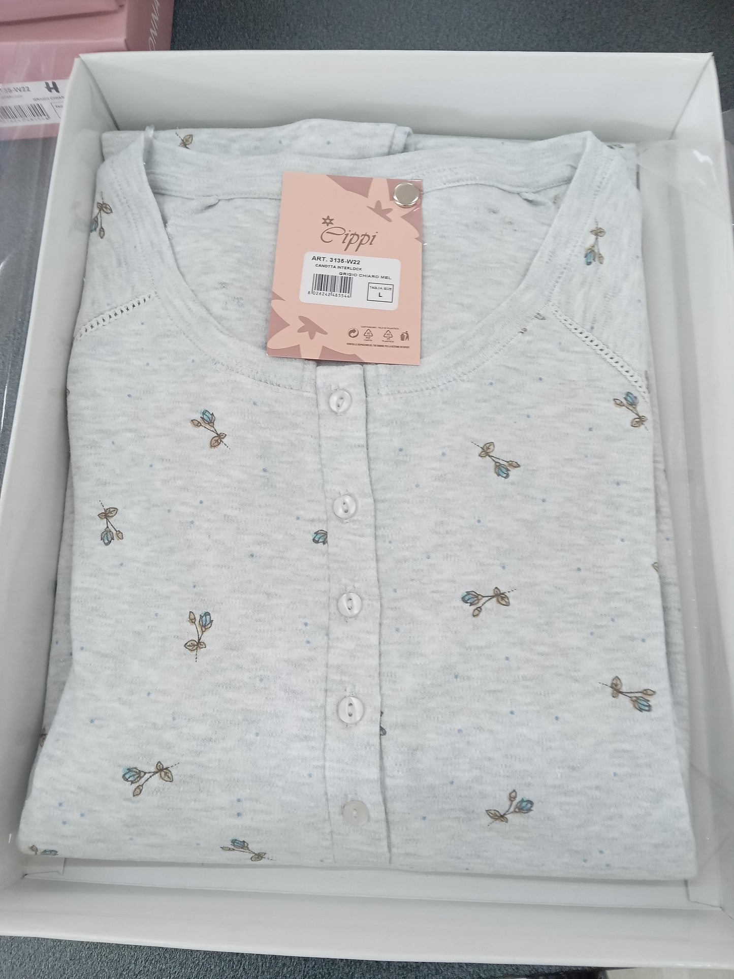 Camicia da notte interlock CIPPI