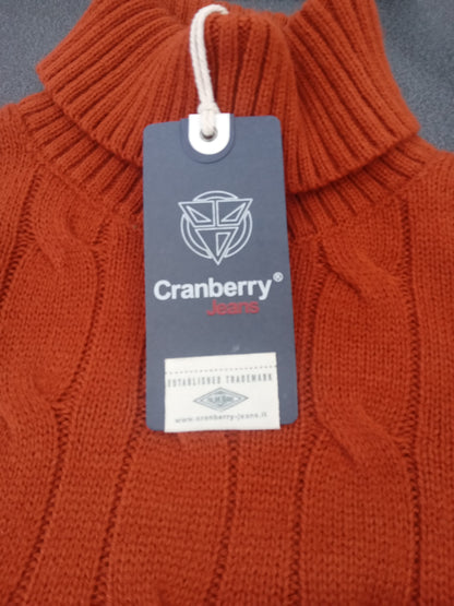 Pullover uomo collo alto CRANBERRY