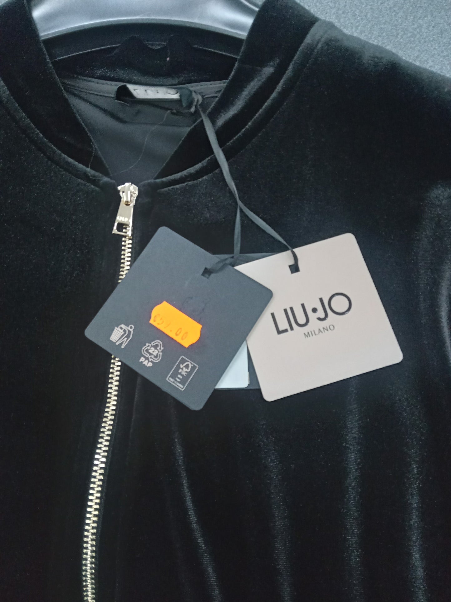 Felpa Liu•jo zip ciniglia