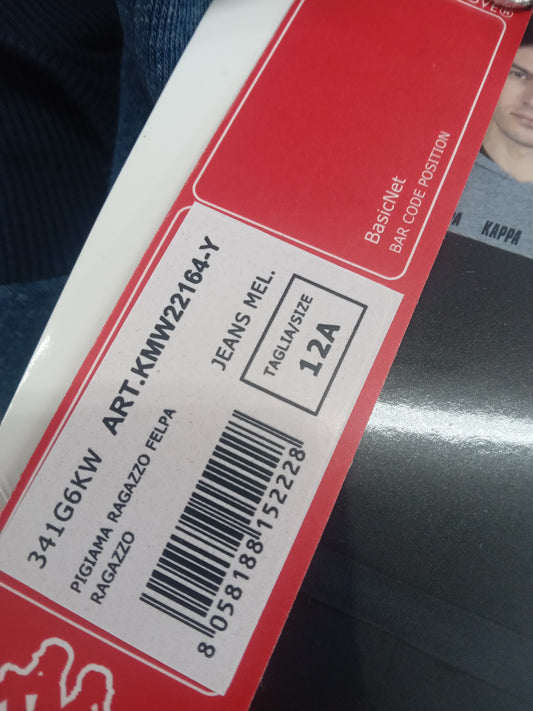 Pigiama ragazzo felpa jeans KAPPA