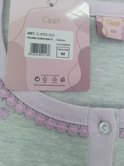 Pigiama Cippi donna lavanda  M/M P/L