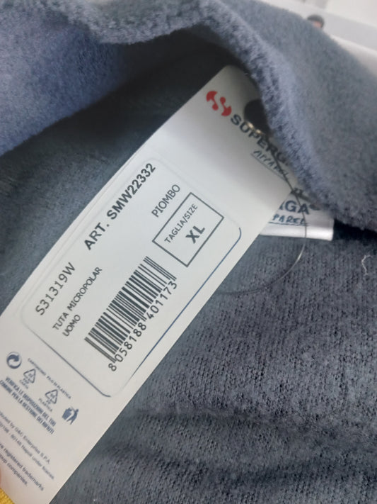 Tuta uomo micropolar Superga piombo