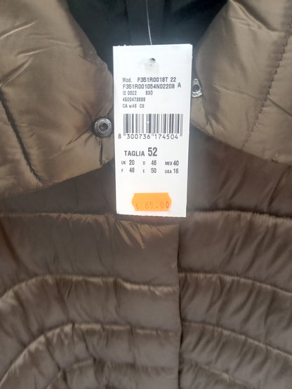 Giubbotto lungo bronzo OLTRE