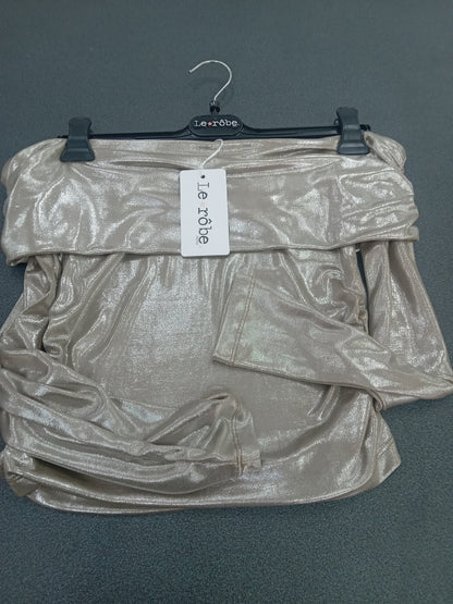 LE RÔBE blusa beige laminato