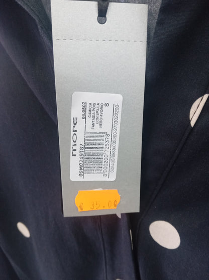 More camicia pois nero avorio